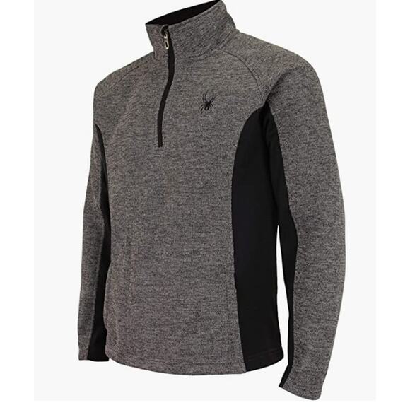 Spyder Men Outbound 1/4 CORE Sweater Polar Marble Size S - Picture 1 of 5